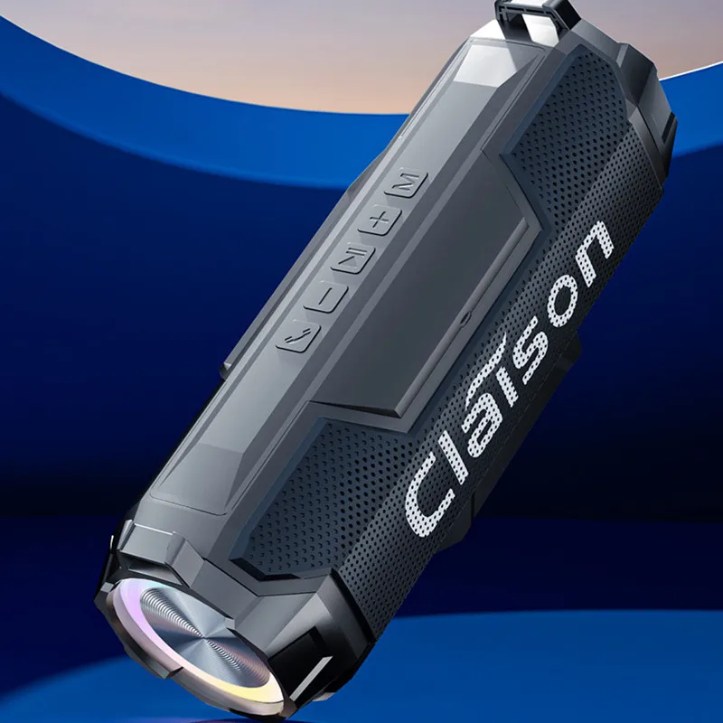 

Беспроводной Bluetooth 5.3 динамик уличный портативный RGB красочная подсветка звуковая система двойной динамик HiFi мощный водонепроницаемый сабвуфер