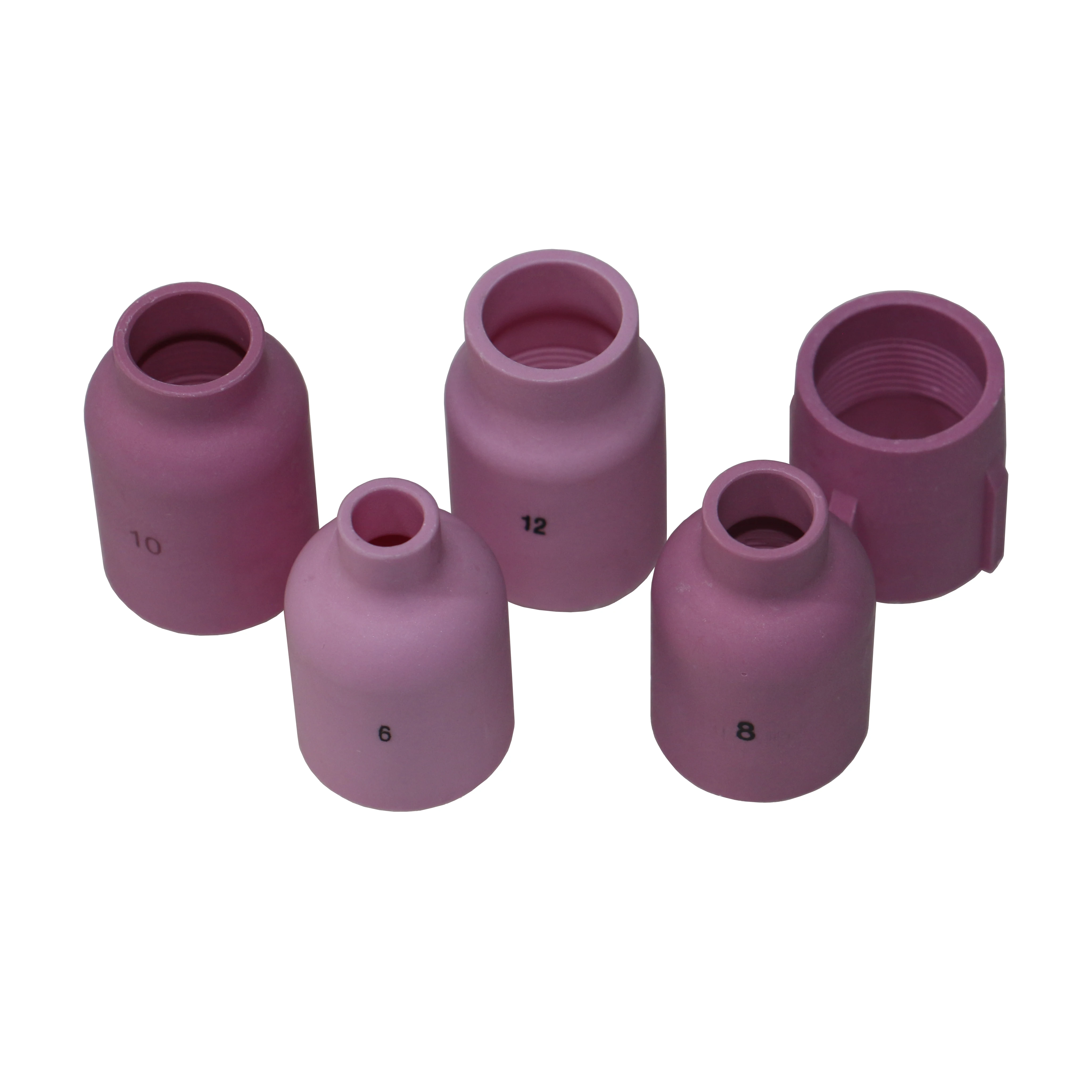 Tig Welding Ceramic Cup 57N 53N Alumina Nozzle Jumbo 6# 8# 10# 12# 15# 57N75 57N74 53N87 53N88 53N89 For WP-9/20/25/17/18/26