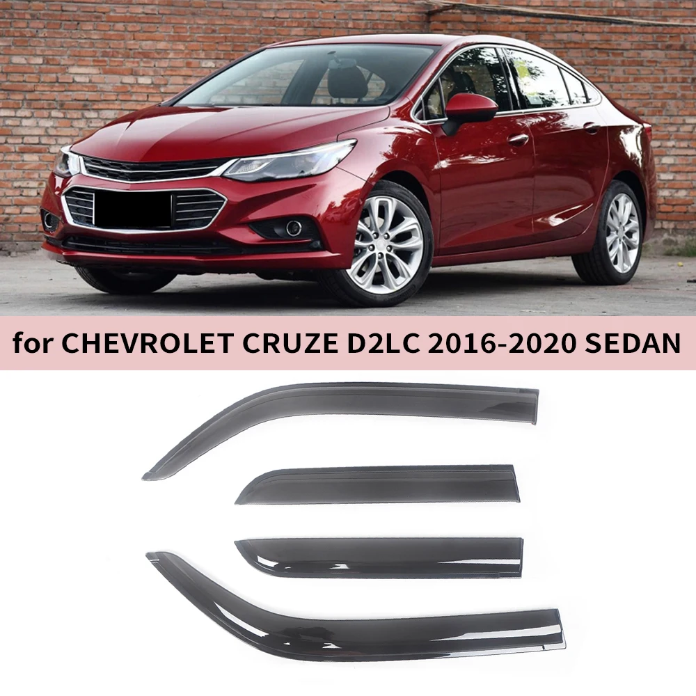 

Оконный козырек для Chevrolet Cruze J400 Sedan 2016 2017 2018 2019 2020 2021, ветрозащитные дефлекторы, защита от дождя, дверной козырек, вентиляционные шторы