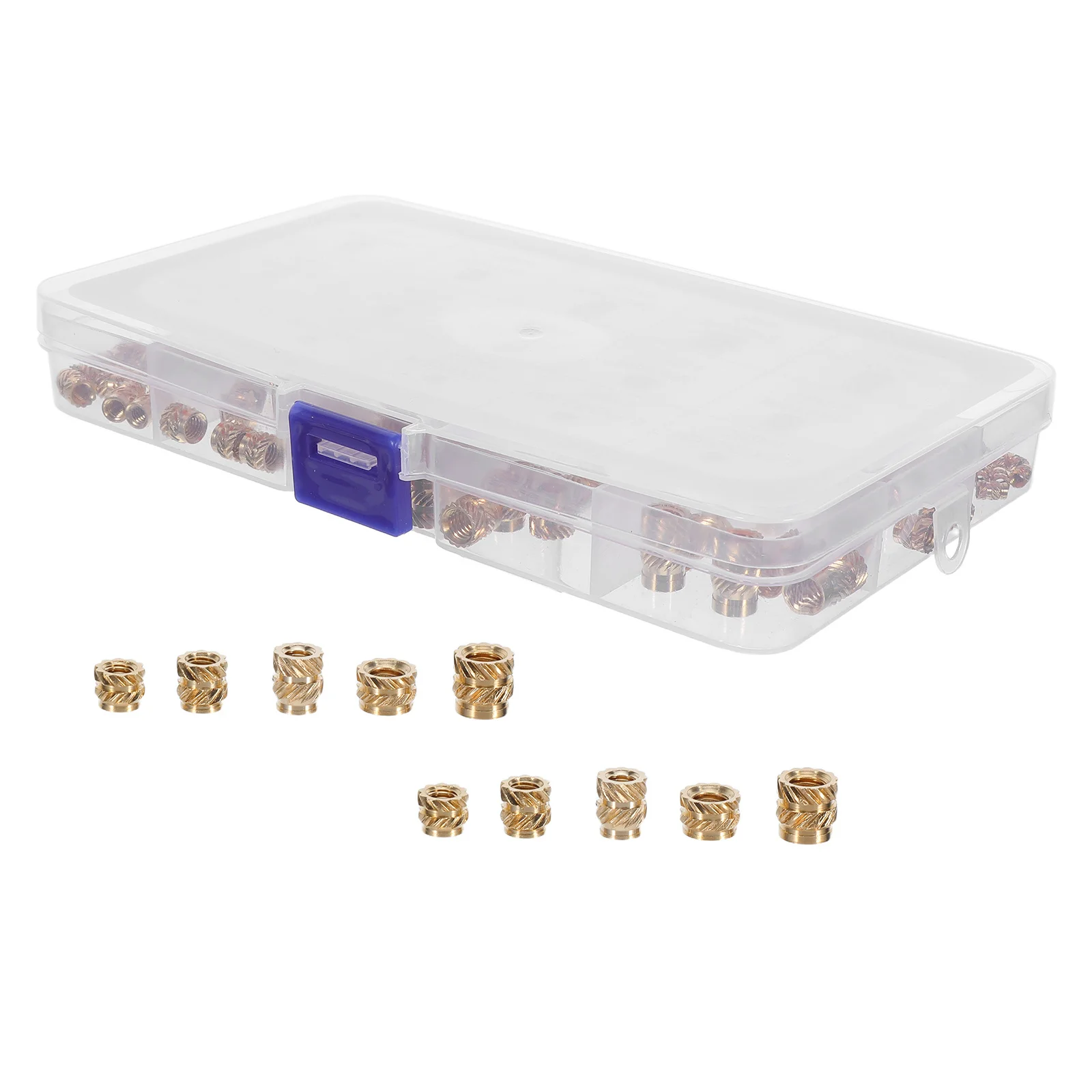 

300pcs Brass Knurled Nut Inserts M2/M2.5/M3/M4/M5/M6/1/4-20 Metric Female Thread Heat Set Threaded Inserts For Plastic 3D