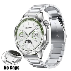 No Gaps Metal Stainless Steel Link Strap For HUAWEI WATCH GT4 46mm Band GT4 Replacement Bracelet Watchband Accessories