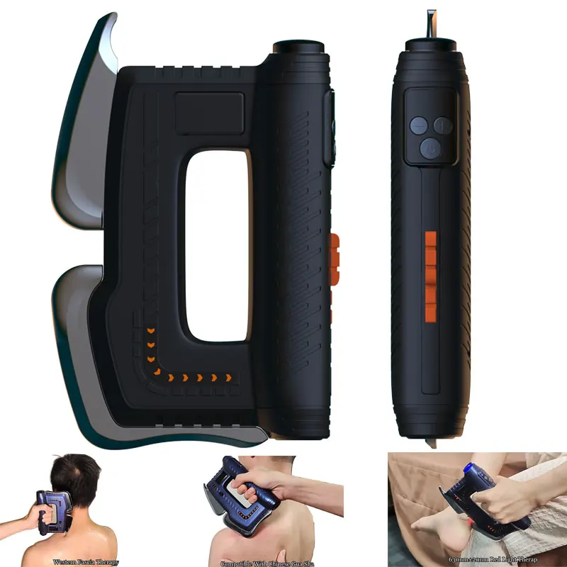 

NEW EMS Microcurrent Electric Fascia Knife Heated Vibration Muscle Body Relaxation Fitness Massager Back Scraper Tool device