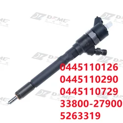 OE Quality Common Rail Injector 0 445 110 126 0445110126 0445110290 3380021900 3380027000 3380027900 For D4EA Engine