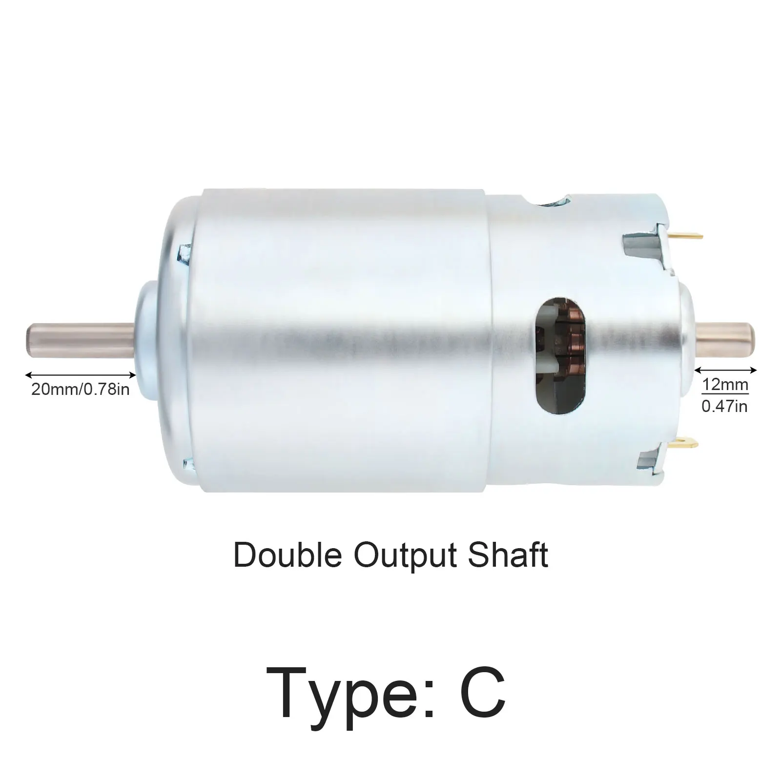 997 DC Motor 12V-36V 3000-18000RPM Large Torque Micro Motor Double Ball Bearing for DIY Power Tools Toys Drill Saw Grinder Lathe