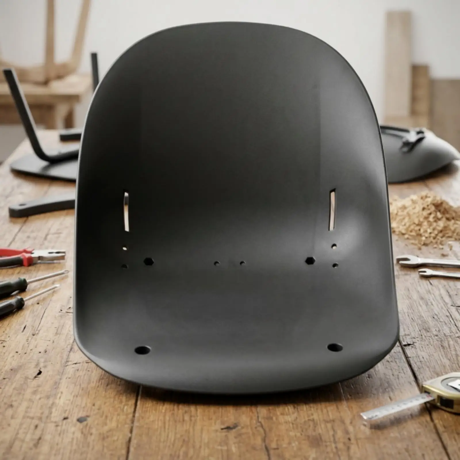 Black Molded Kart Seat Cushion for Small Kart Builds Fits Custom Chassis with Easy Install