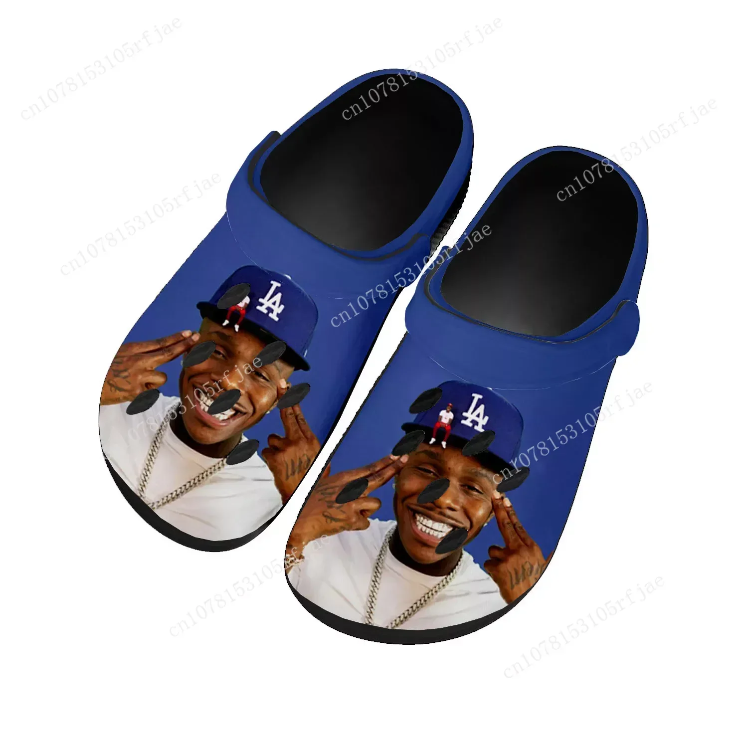 

DaBaby Rapper Music Pop Blue Home Clogs Custom Water Shoes Mens Womens Teenager Shoe Garden Clog Breathable Beach Hole Slippers