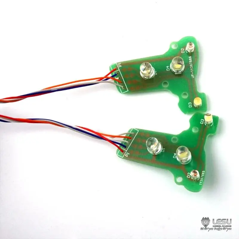 1/14 RC รถบรรทุกของเล่นไฟหน้า LESU S-1265 สําหรับ Tamiya 3363 3348 รถบรรทุก LED Spotlight โครงสร้างแผงวงจร