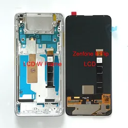 6.67''Original AMOLED For Asus Zenfone 7 ZS670KS 7 Pro ZS671KS Lcd Display Screen Touch Panel Digitizer Frame For Zenfone 8 Flip