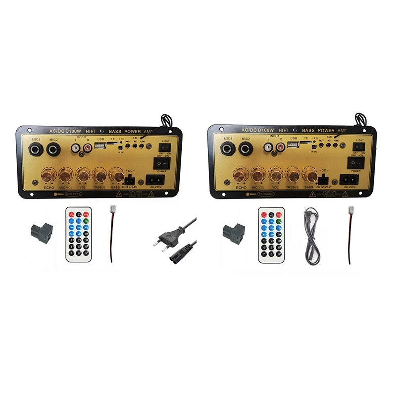 

D100W Bluetooth Amplifier Board With Optical Audio Input Hifi Karaoke Amplifier Home/Car Amplifier Board-Y47A
