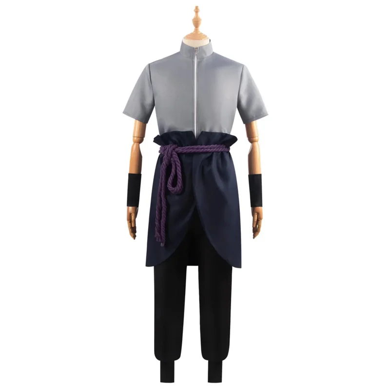 Sasuke Uchiha Cosplay Costume for Men, Halloween Cos, Comic, Role Playing Clothes, Stage Performance, Man Anime