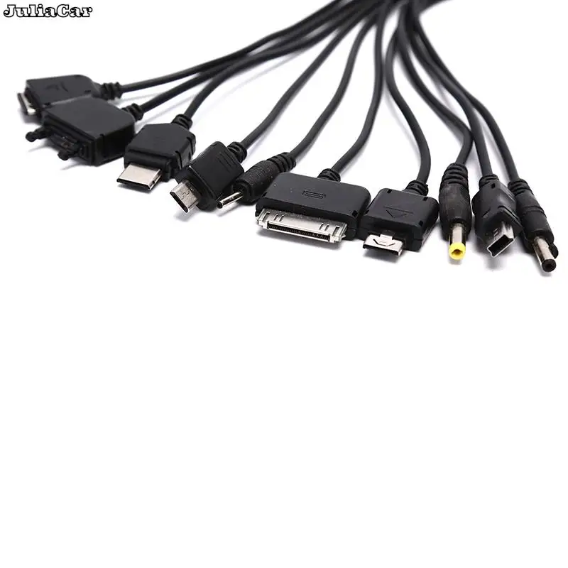 Multi Pin Cable Charger USB Adapter Cable Data Wire Cord 10 in 1 Multifunction USB Data Transfer Cable Universal