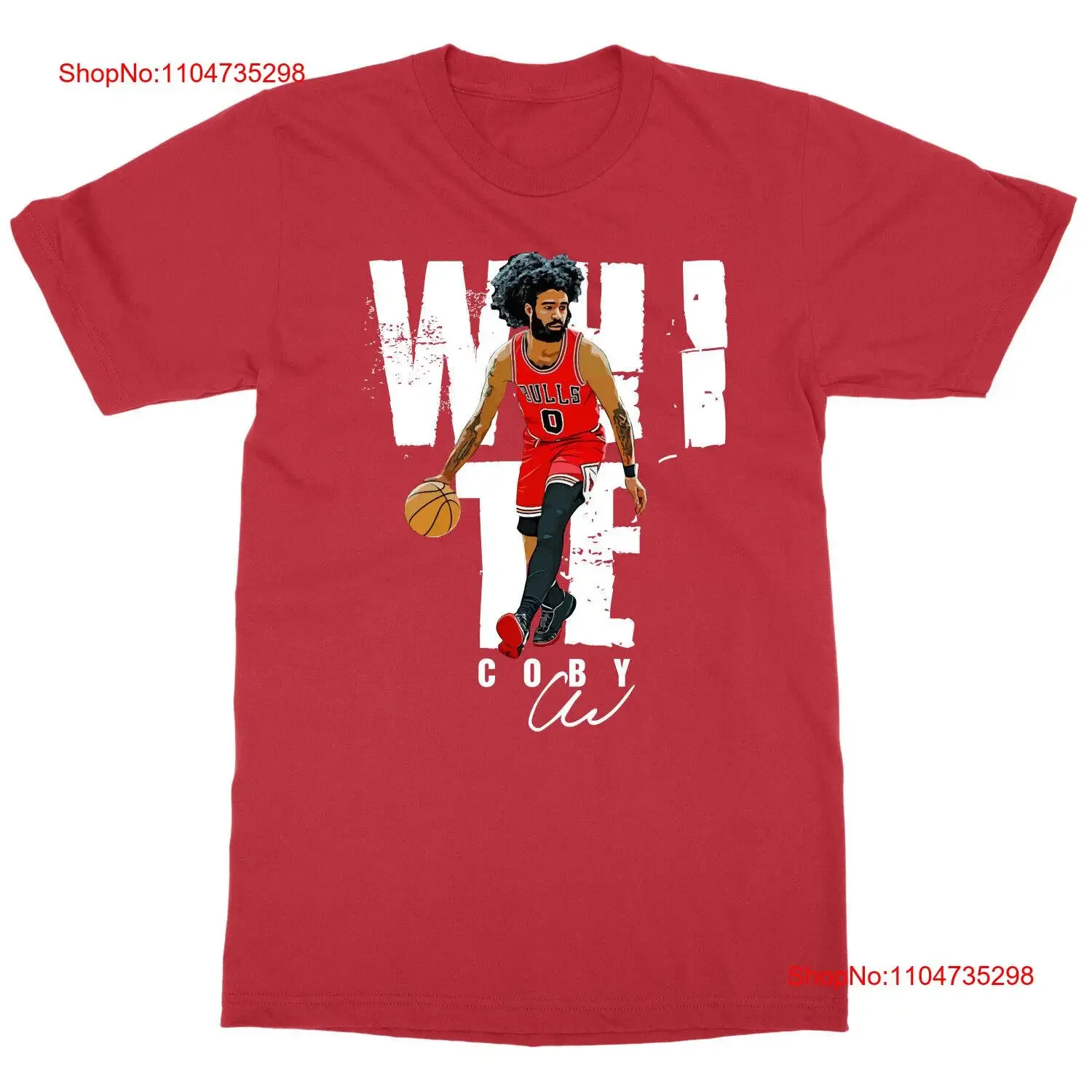 Camiseta de baloncesto blanca Coby, Top lavado vintage para fanáticos de Chicago para uso diario, ropa de calle suave y versátil, cómoda