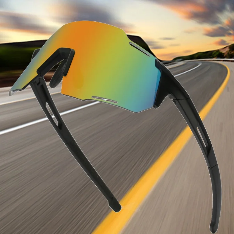 

2pcs UV400 Sports Men Sunglasses Road Bicycle Cycling Glasses Mountain Bike Riding Protection Goggles Eyewear
