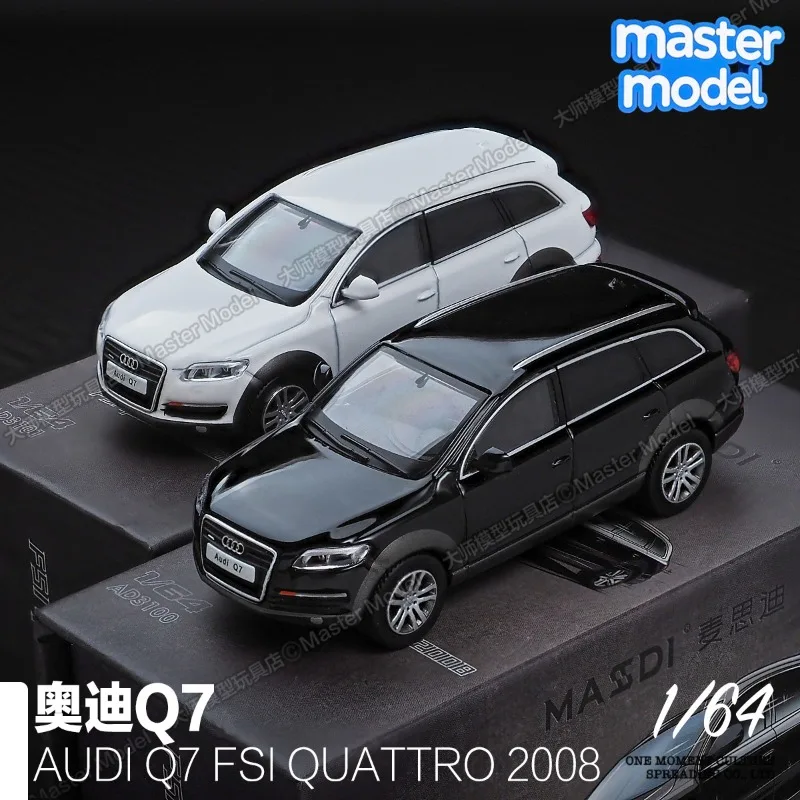 

MASDI 1/64 Audi Q7 роскошная литая под давлением модель автомобиля из сплава, праздничная подарочная игрушка для мальчиков, коллекционный декоративный предмет для взрослых.