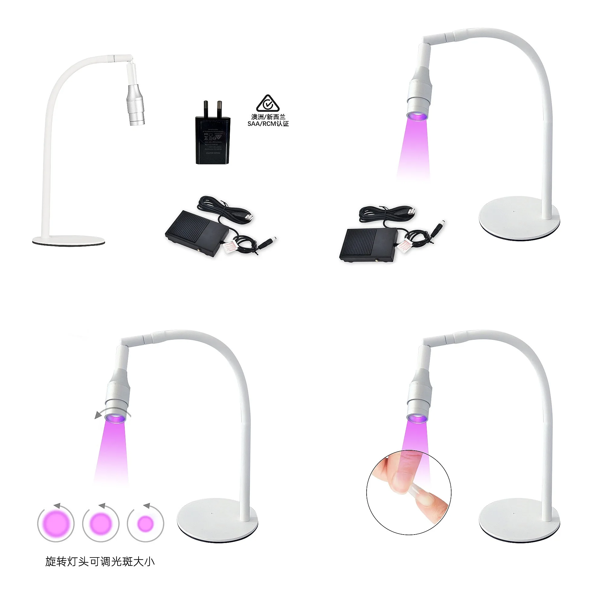 lampada-per-unghie-gel-x-uv-led-con-pedale-polimerizzazione-rapida-per-unghie-ed-estensioni-ciglia-fascio-di-luce-focalizzato-supporto-da-tavolo-bianco-5w