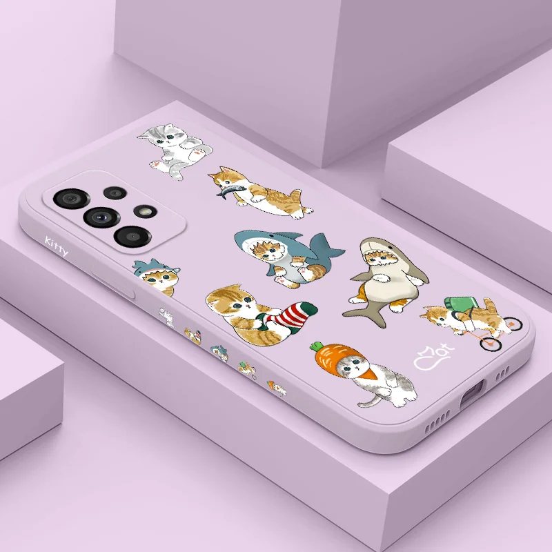 

Greedy Cat Case For Samsung Galaxy A73 A53 A33 A23 A13 A03 A72 A52 A52S A32 A22 A12 A02 A02S A71 A51 A31 A21S 4G 5G Cover