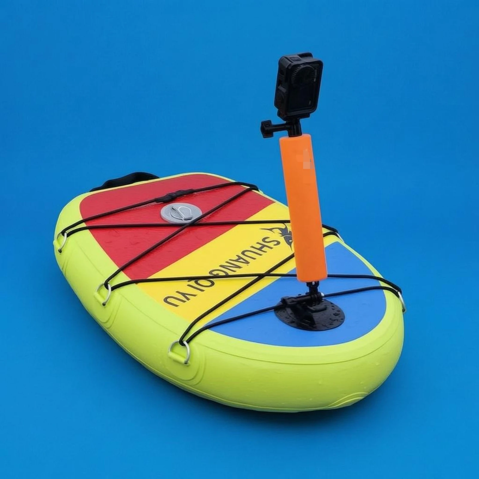 Camera Mount Board Lightweight Inflatable Floating Board Water Play Item High-Strength Multicolor
