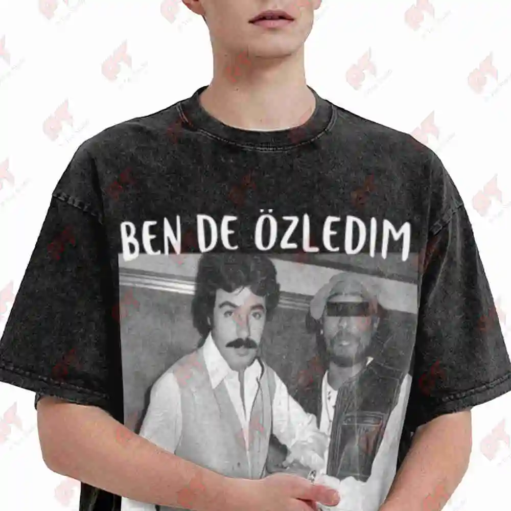 Turkish Vintage Washed Tee Pure Cotton T-Shirt