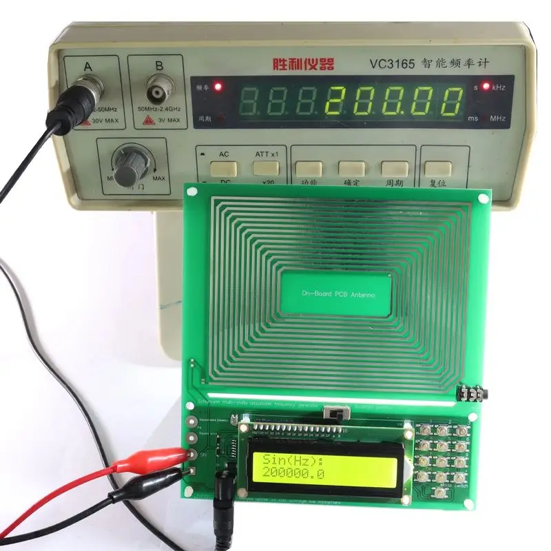 Generador de ondas Schumann, algoritmo DDS de 7,830Hz, oscilador de cristal Digital ajustable de 0.001Hz-200KHz con interfaz de alimentación USB