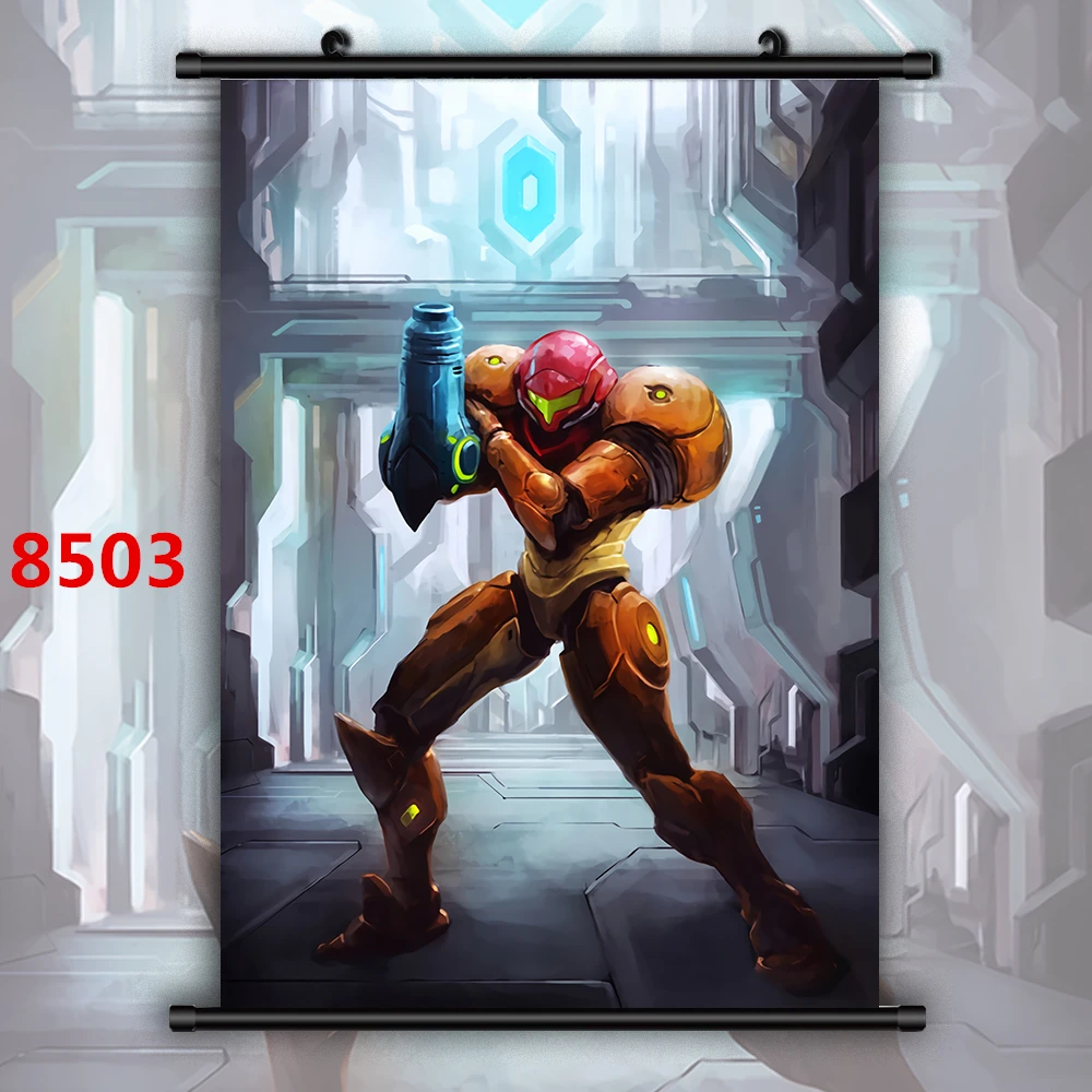 Anime Manga Canvas Painting Wall Art Posters Prints METROID Samus Aran Pictures for Home Decoration Living Kids Home Decoration