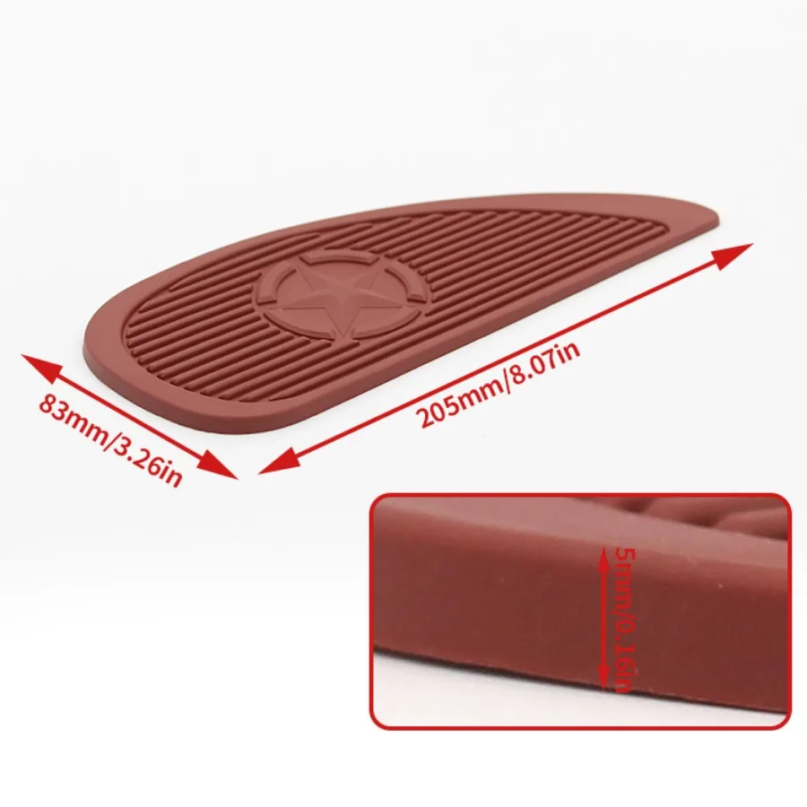 Motorbike Universal Modified Accessories Parts Rubber Side Tank Pads for CG GN 125 Cafe Motorcycle Fuel Tank Stickers