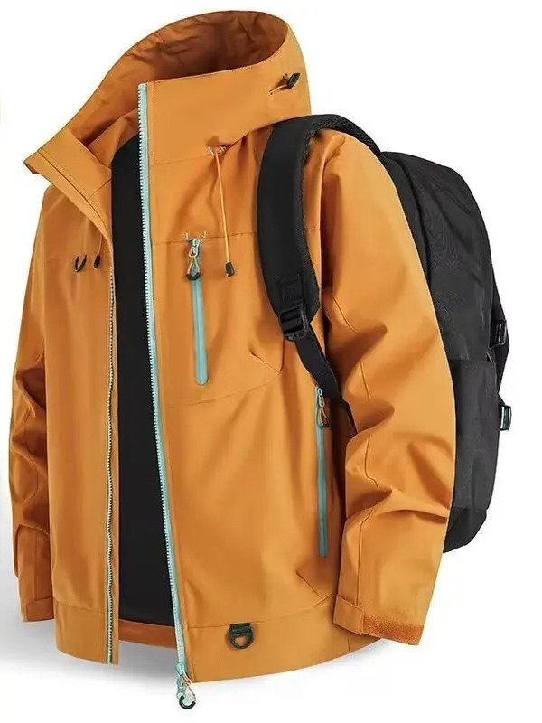 

Ветрозащитная походная куртка для отдыха на открытом воздухе, весна-осень 2022, сезонная повседневная куртка из полиэфирного волокна, длинная застежка-молния све