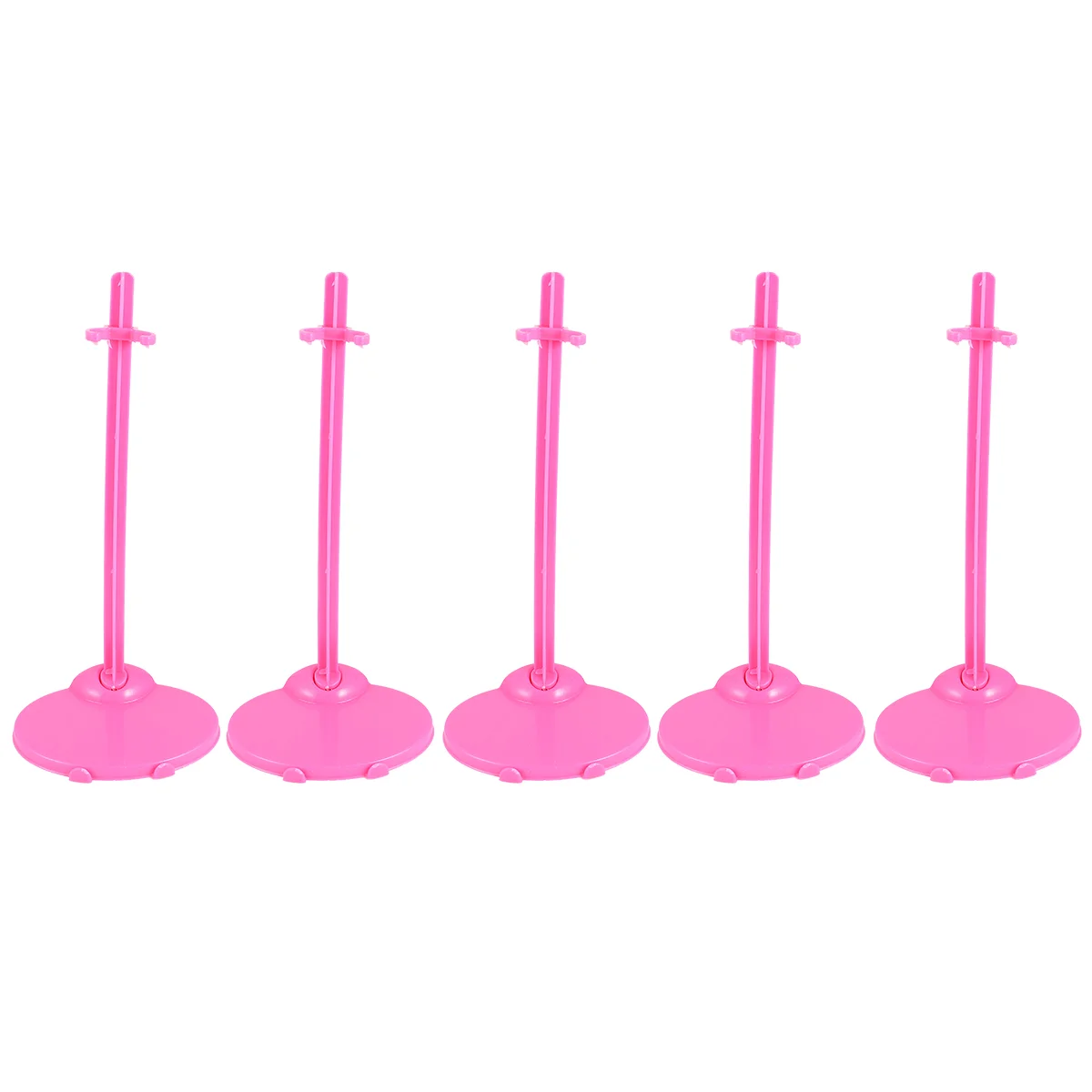 

20pcs Stand Holder Toy Fixed Support Frame Dolls Universal Accessories for Kids Girls (10pcs Transparent +10pcs Pink)