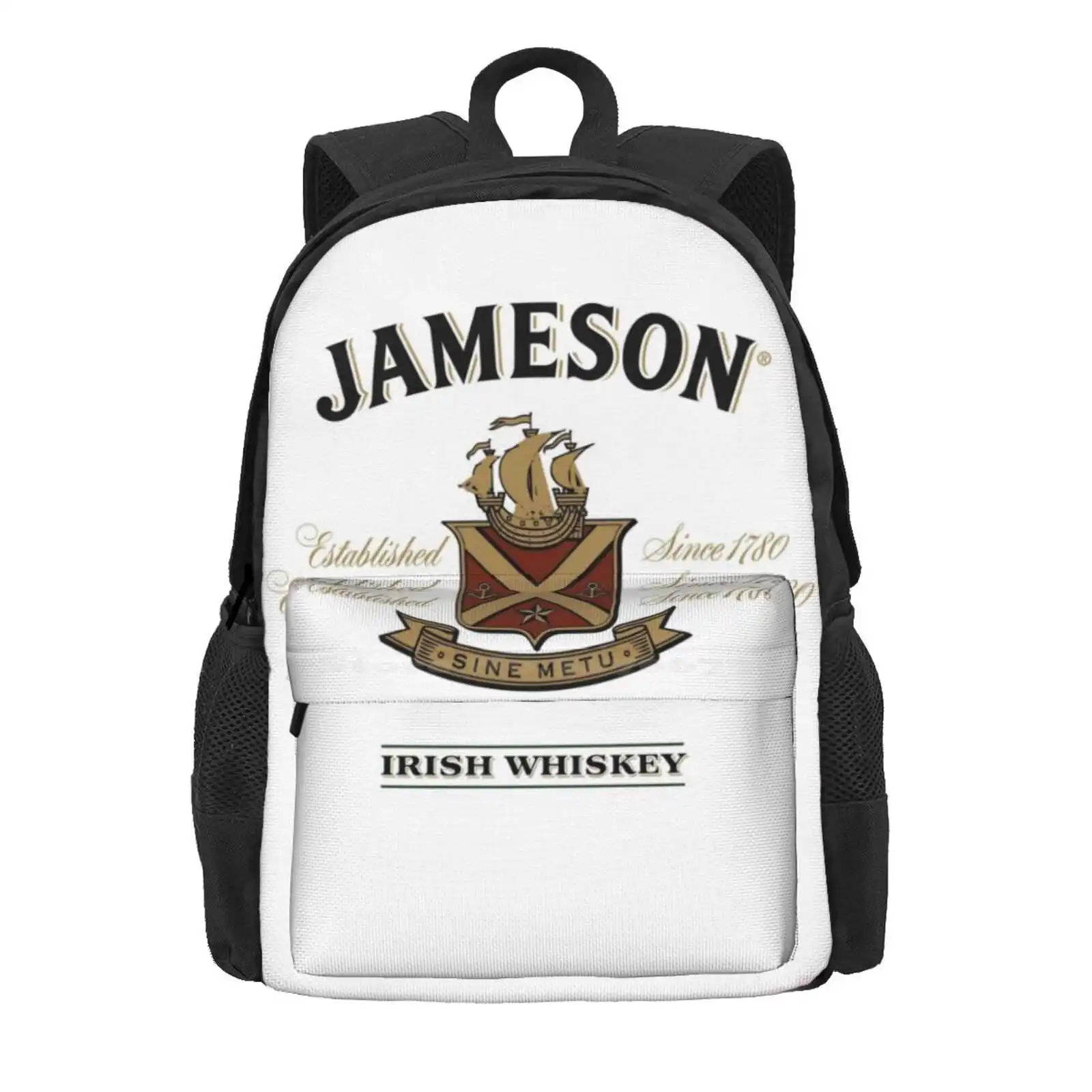 Inside The Magic Factory Of Feelings Hot Sale Schoolbag Backpack Fashion Bags Detailed Watercolor Jameson Whiskey Destiled