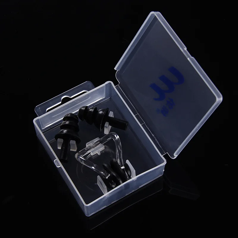 

Мягкий силиконовый зажим для носа и набор беруш для купания, водонепроницаемая защита, оборудование для плавания для взрослых и детей