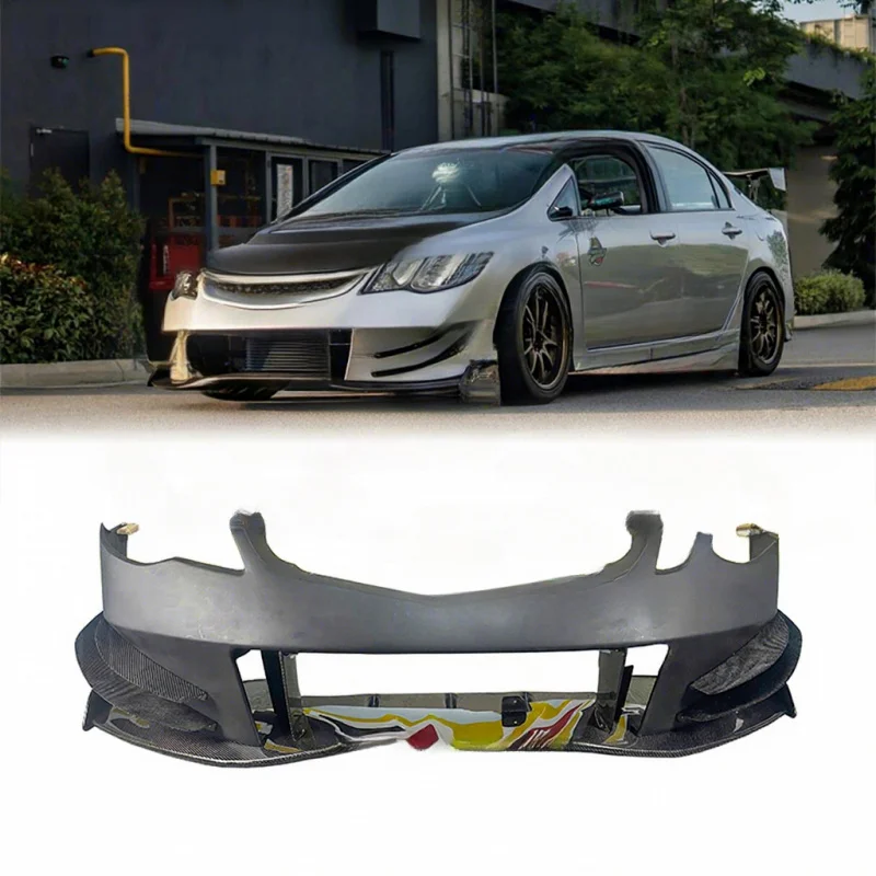 

Передний бампер J's Racing с воздуховодами для Honda Civic FD2 Type R 2007-2011