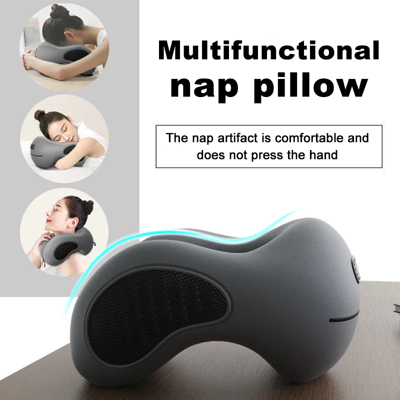 

New Memory Foam Neck Pillow Multifunctional Nap Pillow U-Shaped Travel Soft Pillow Portable Noon Break Aircraft Car Sleep Pillow