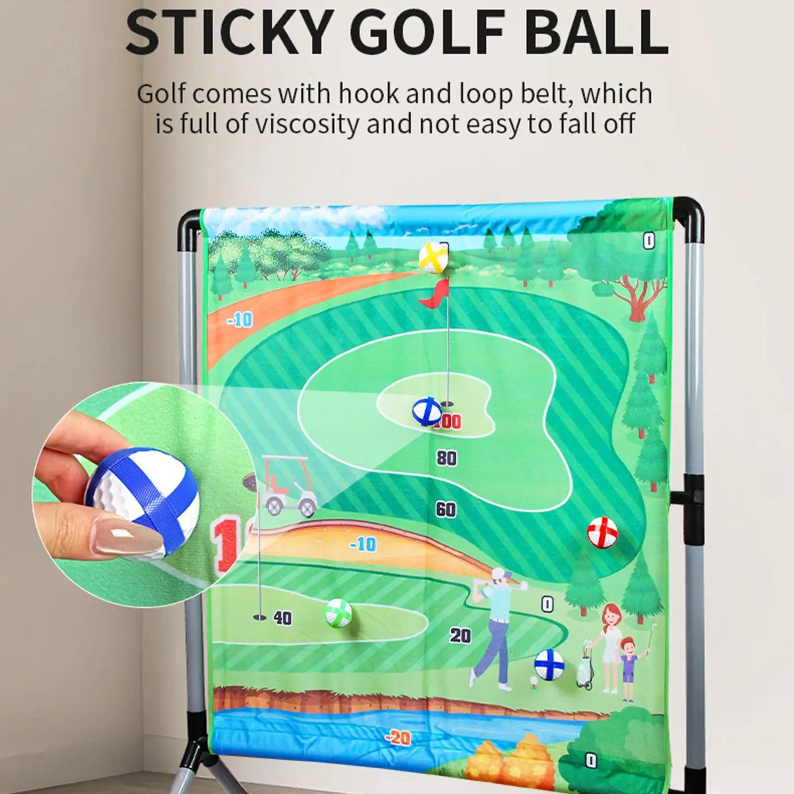 Jeu de déchiquetage de Golf, aide à l'entraînement, jouets de sport avec balles, t-shirts, tapis de mise, ensemble de jeu, activités extérieures pour la pratique de frappe pour adultes