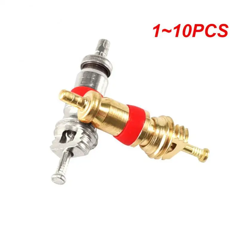 Núcleo de válvula de neumático Schrader, 1 ~ 10 Uds., núcleo de vástagos de válvula americano/estadounidense para la mayoría de automóviles, RV, ATV y aire acondicionado, removedor de neumáticos