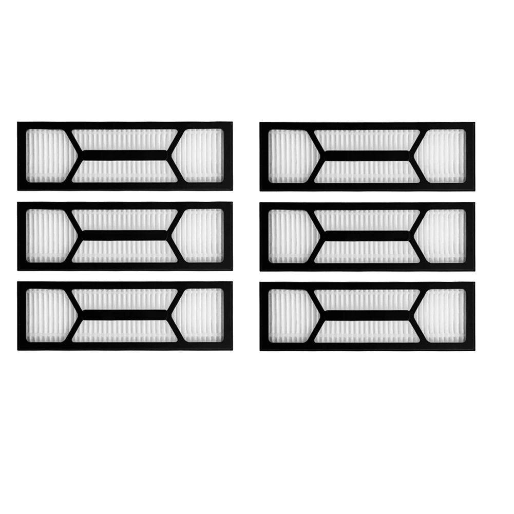 Filter pembersih untuk S1 Pro, 6 buah Aksesori Robot penyapu, suku cadang pembersih