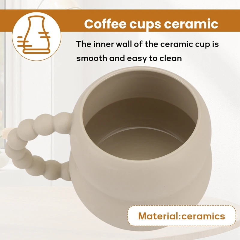 ABXF-Creative القدح لطيف فنجان القهوة الشمال ديكور المنزل اليدوية الفن كوب الشاي باللبن مع قشة المنزل درينكوير زوجين شخصية