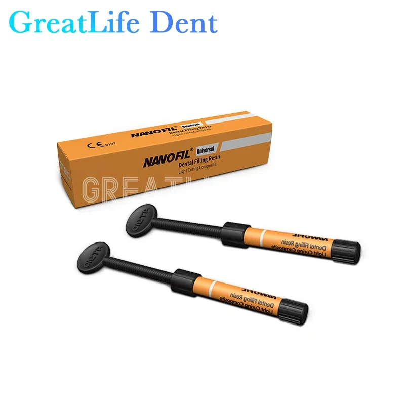 GreatLife Dent ทันตกรรมบรรจุเรซิ่น Cavity ฝาครอบฟันด้านหน้าจําลอง Missing ฟันมงกุฎบรรจุเรซิ่น Light Curing Composite