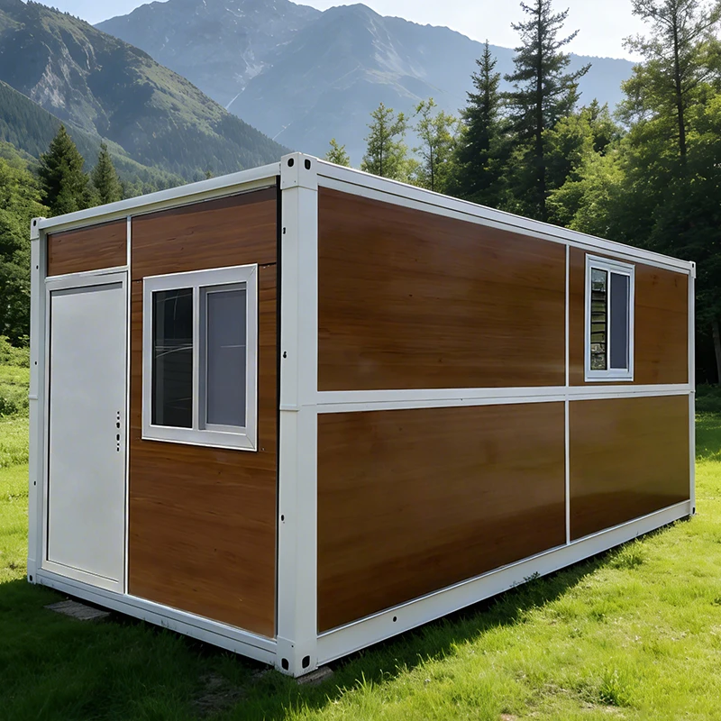 Folding Mobile Modular Container Kit Caravan Poultry Farm Portable Sandwich Panel Prefab Hotel Steel Structure Villa Modern