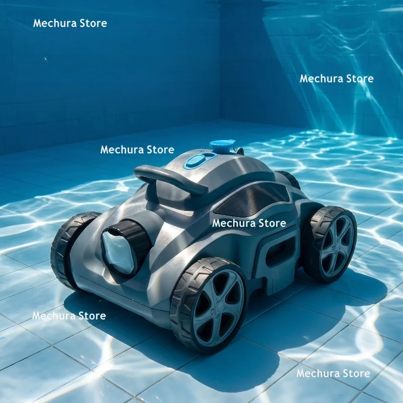 Cordless Robotic Pool Cleaner High-Power Automatic Pool Vacuum Deep Bottom Cleaning Smart Underwater Suction Sweeper JT40