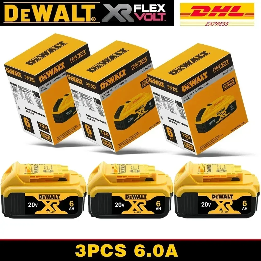 DeWALT 100% Original Battery 20V/60V 9000mAh MAX FlexVolt for DCB606 DCB205 DCB206 DCB209 DCB182 Power Tool with Air Transport image 3