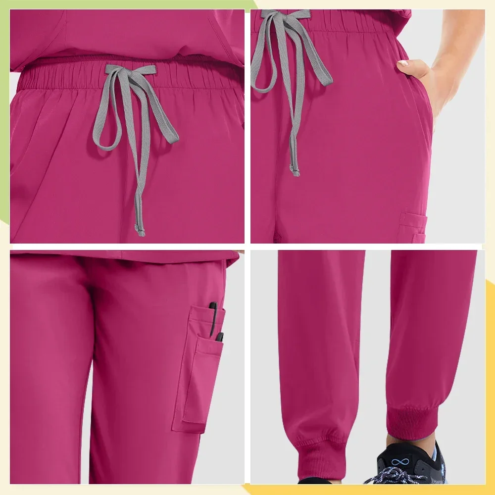 Uniforme de SPA de beauté pour femmes, magasin de clinique pour animaux de compagnie, ensemble de vêtements de travail de dentisterie vétérinaire, uniforme d'infirmière médicale de haute qualité unisexe