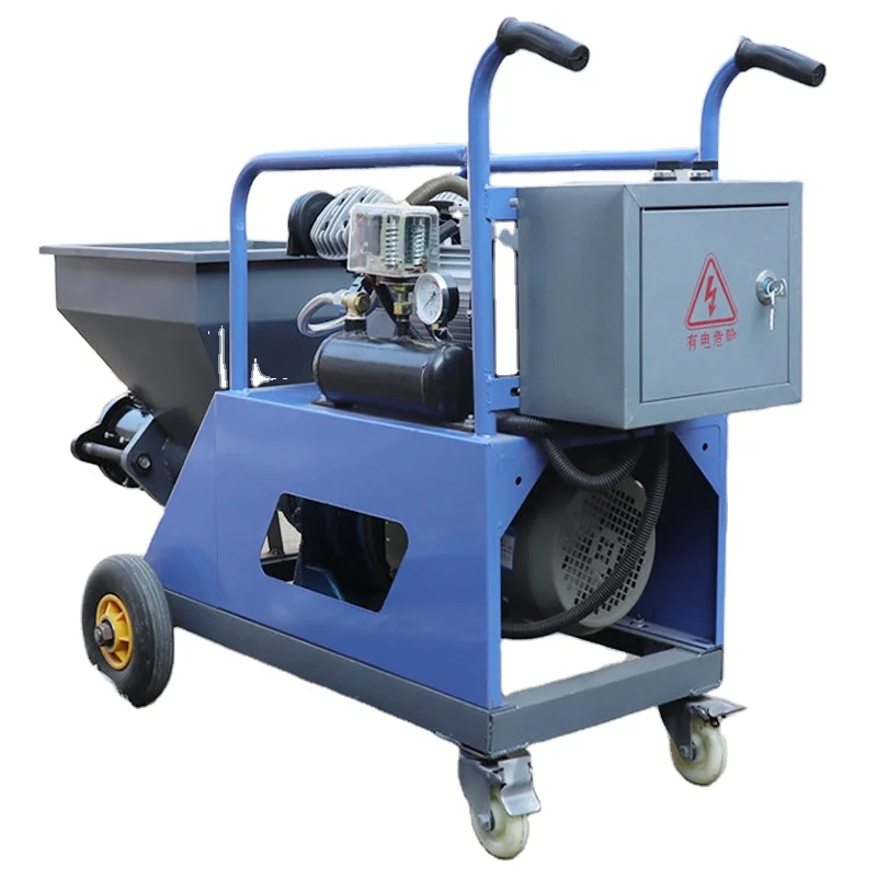 

Cement Mortar Spraying Machine High Efficiency Single Phase 220v for Small Project Construction Work