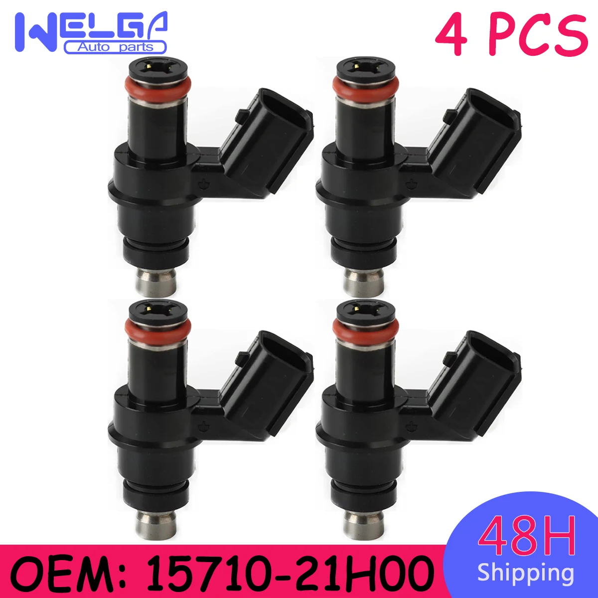 

4pcs/lot 15710-21H00 Motorcycle Fuel Injectors For Suzuki GSX-R1000 2007 2008 K7 Fuel Injector Nozzle 1571021H00