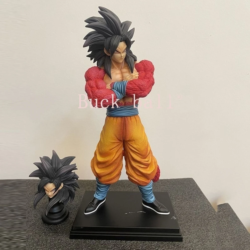 34cm Dragon Ball Figures Son Goku Anime Figure Super Saiyan 4 Figurine Gk Statue Figurine Model Doll Collection Room Toys Gift