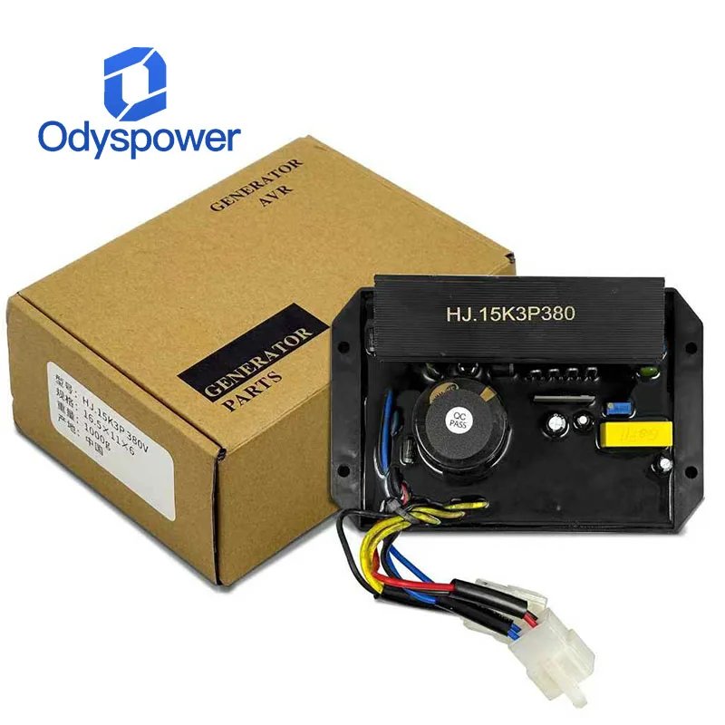 HJ.15K3P380 AVR 3 Phase 8 Wires Automatic Voltage Regulator 10KW