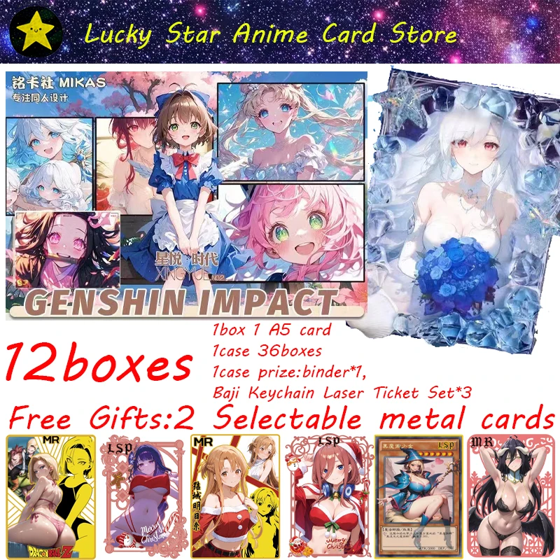 

XINGYUE NO.2 Genshin Impact Collection Cards Game Multi-character Wholesale box of Goddess Story Character collectible cards