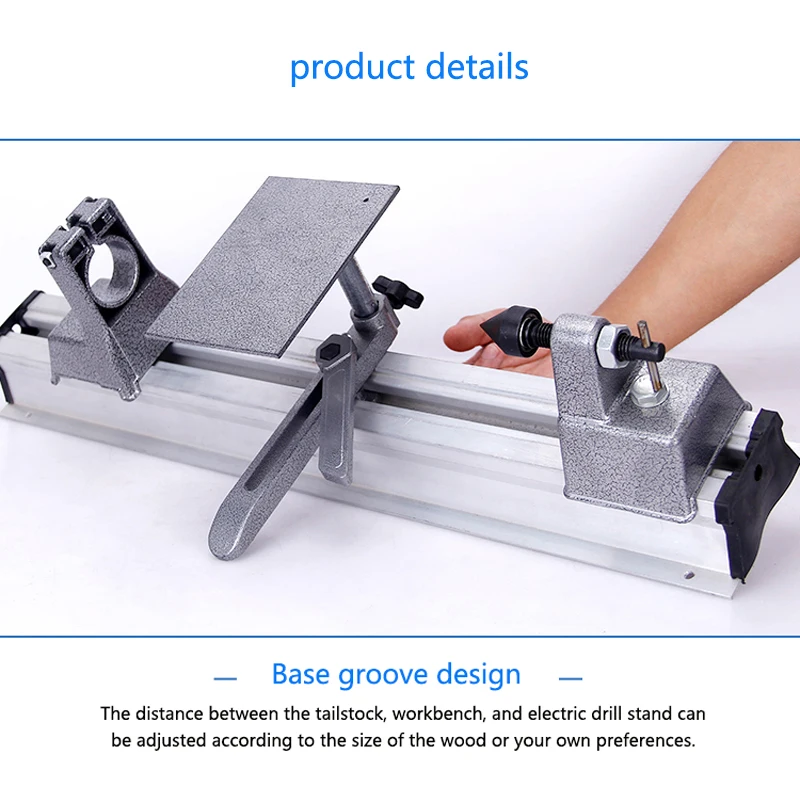 800W Small Woodworking Lathe TZ-002 Multi-function Micro Lathe with Electric Drill and Beads Bracelet Polishing Machine Tool