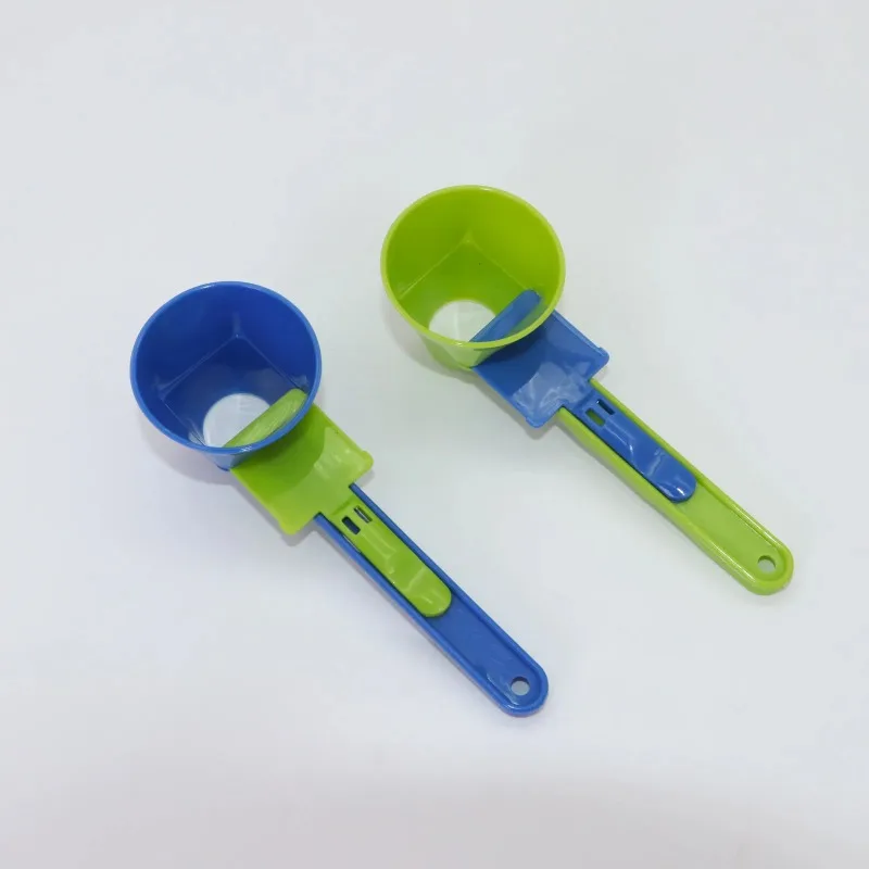 1pc No Spill Measuring Spoon Funnel Portable Protein Powder Scoop for Sports Drink Baby Formula Refill Anti Mess Tool - view 2