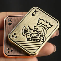 EDC Poker Magnetic Push Card Metal Pushing Plate Mechanical Slider Haptic Coin PPB Anti Stress Reducing Toys Mini Fidget Sensory
