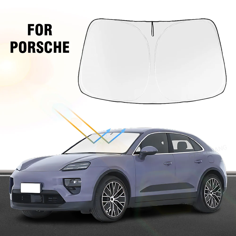 

For Porsche Macan 2014-2021 2022 2023 2024 Car Windshield Sun Shade Covers Sunshade Visors Auto Front Window Car Accessories