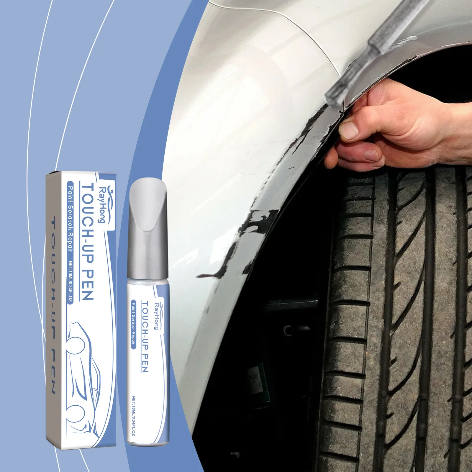 

Car Scratch Repair Pen 10ml - DIY Touch-Up for Small Scratches, Waterproof & Rust-Proof, Paint Restorer for Metal & Alloy